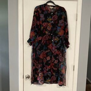 Chenault Multicolor Floral Duster